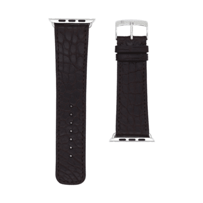 apple watch strap alligator brown