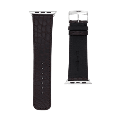 <span class="cat_name">Classic Apple Watch strap</span><br><span class="material_name">Semi matte alligator</span><br><span class="color_name">Truffle</span>