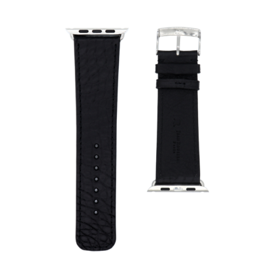 <span class="cat_name">Bracelet Apple classique</span><br><span class="material_name">Alligator semi mat</span><br><span class="color_name">Noir</span>