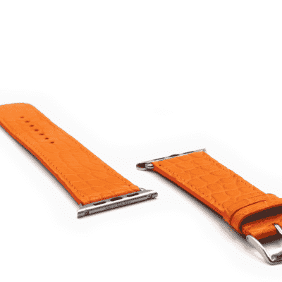 apple watch strap alligator orange