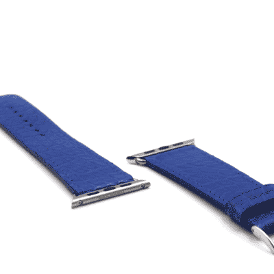 apple watch strap alligator blue