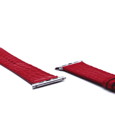 Apple watch strap brown alligator