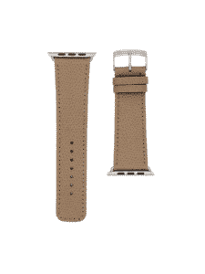 Apple watch bands classic embossed calf taupe