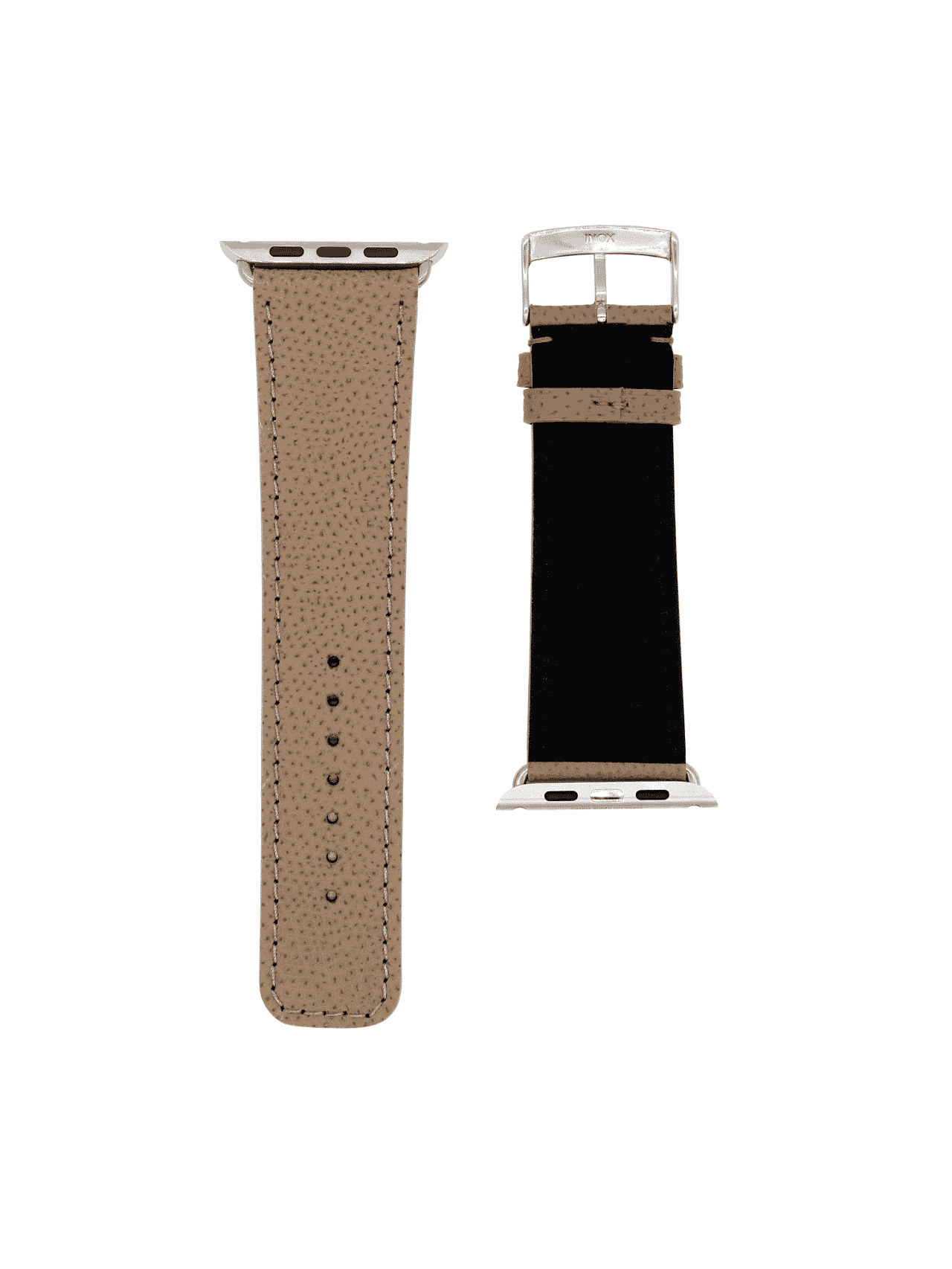 Apple Watch strap taupe calf Maison Jean Rousseau