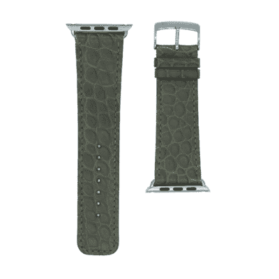 Apple watch strap green alligator