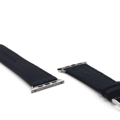 Apple watch strap blue alligator