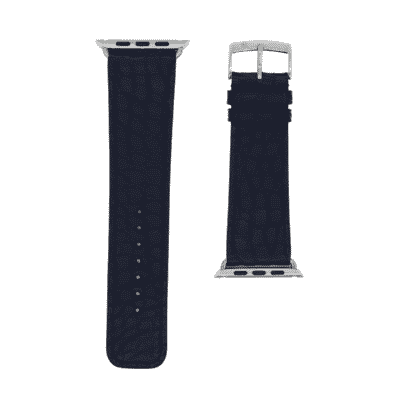 Apple watch strap blue alligator