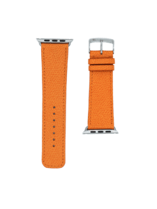Apple Watch strap orange calf