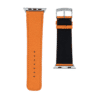Apple watch band pebble calf orange Men