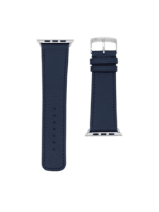 Apple watch strap classic embossed calf blue