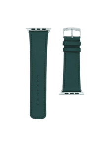 Bracelet Apple Watch classique veau grainé vert