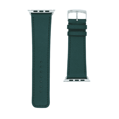 Apple watch band calf pebble green