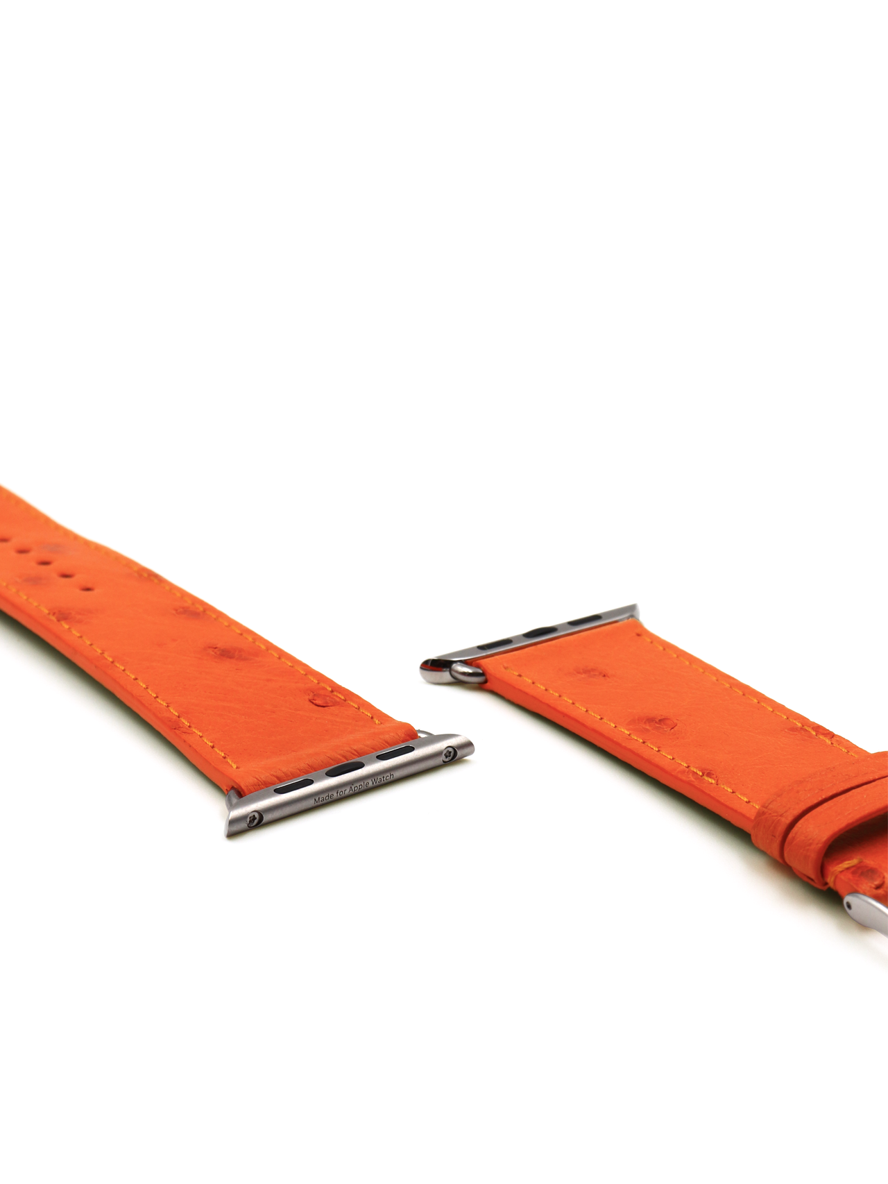 Apple Watch Band Italian Leather in Orange Handmade in USA – orishandmade