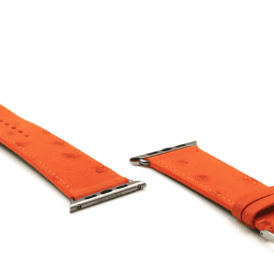 Classic Apple watch band Ostrich orange men