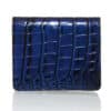 card holder blue alligator