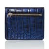 card holder blue alligator