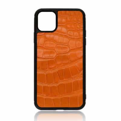 iPhone 11 Pro Max case alligator orange