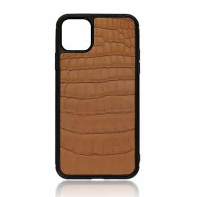 iphone case apple jean rousseau crocodile brown