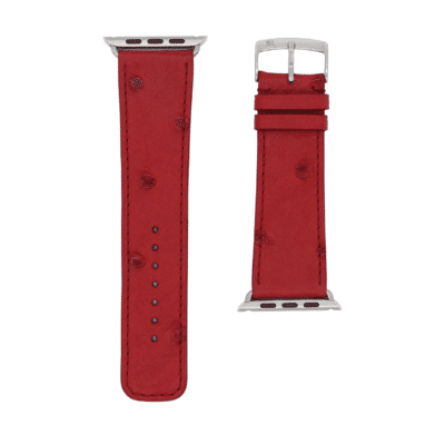 Classic Apple watch band ostrish Red men