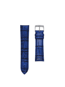 Classic 3.5 watch strap metallic blue Chameleon exception alligator