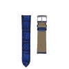 watch strap alligator semi matte blue