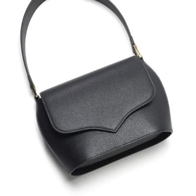 Sam handbag black embossed calf