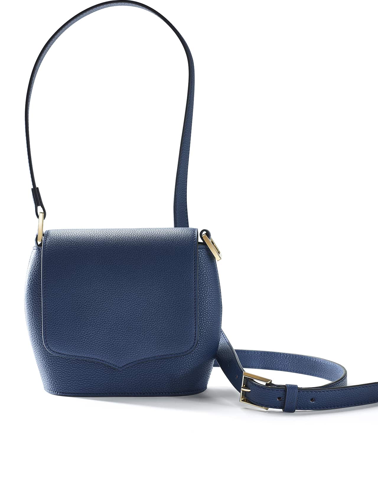 Mini Sam handbag blue calf - Maison Jean Rousseau