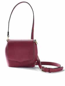 Mini Sam handbag burgundy calf