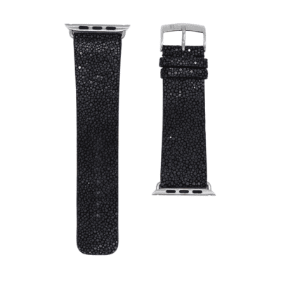 apple watch strap black stingray shiny