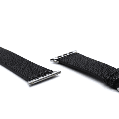 apple watch strap black stingray shiny