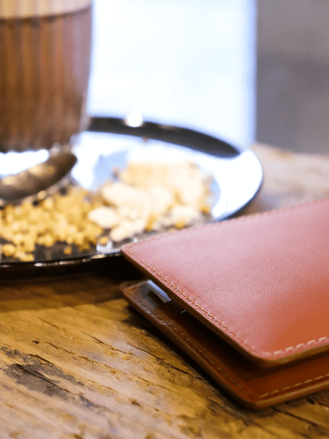 wallet jean rousseau card holder brown