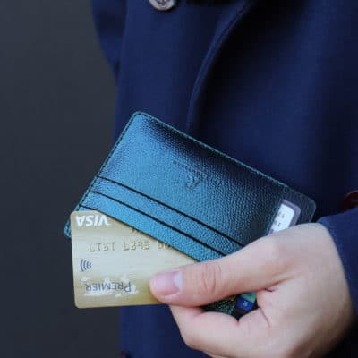 leather card holder