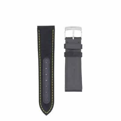 watch strap black jean rousseau technical fabric green