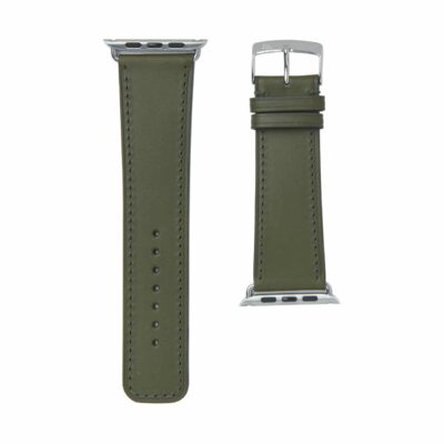 Classic Apple watch band calf Khaki men