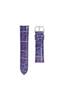 Bracelet de montre Classique 3.5 alligator d'exception violet