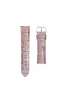 Classic 3.5 watch strap pink and blue pearly exception alligator
