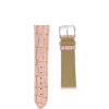 Watch strap alligator shiny pink gold