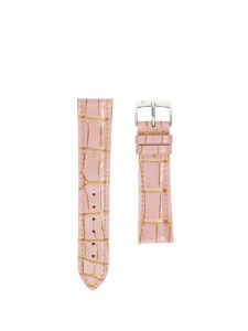 Classic 3.5 watch strap pink and gold exception alligator