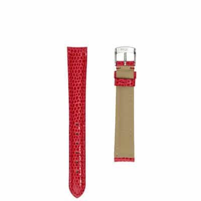 watch strap lizard light red men