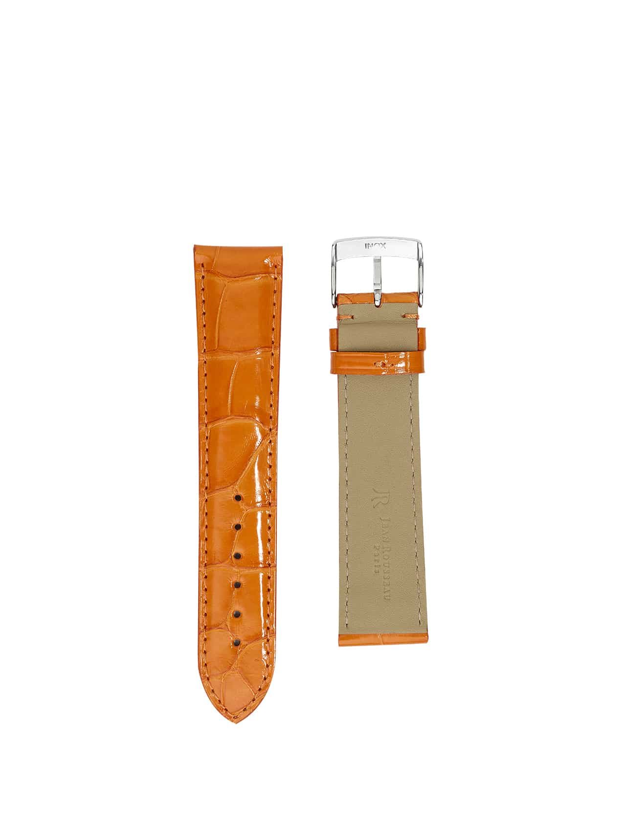 watch strap crocodile orange
