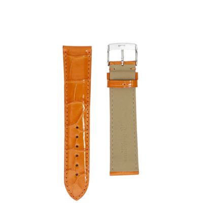 watch strap crocodile orange