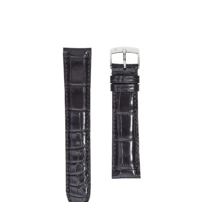 watch strap crocodile jean rousseau purple black