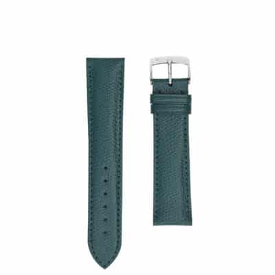 Classic watch band grained calf blue women