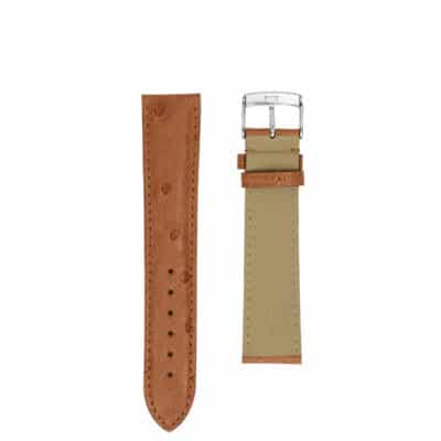 Classic watch band Ostrich brown men