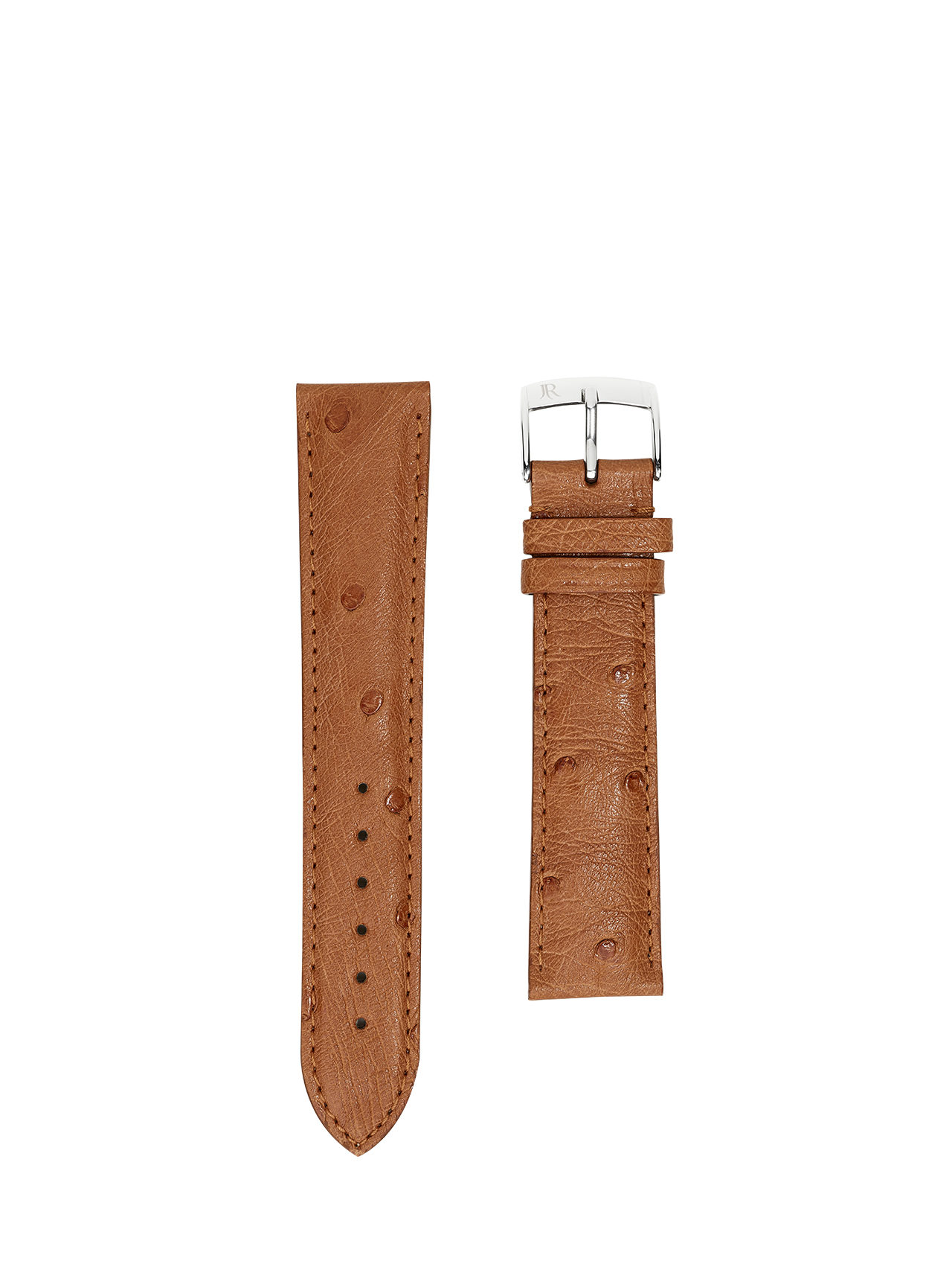 Classic watch strap Ostrich brown men