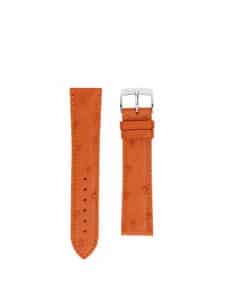 Classic 3.5 watch strap tangerine ostrich