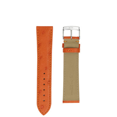<span class="cat_name">Classic 3.5 Watch strap</span><br><span class="material_name">Ostrich</span><br><span class="color_name">Tangerine</span>