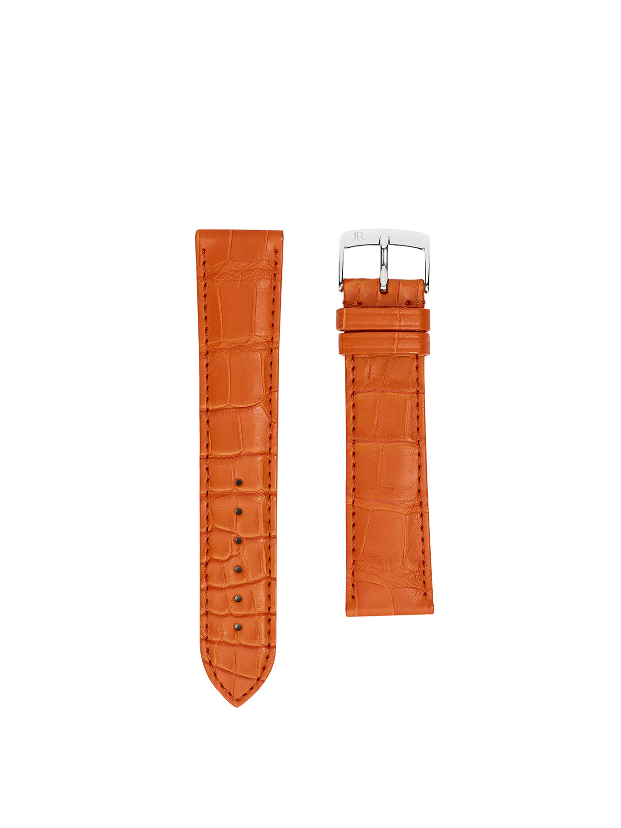watch strap crocodile orange jean rousseau