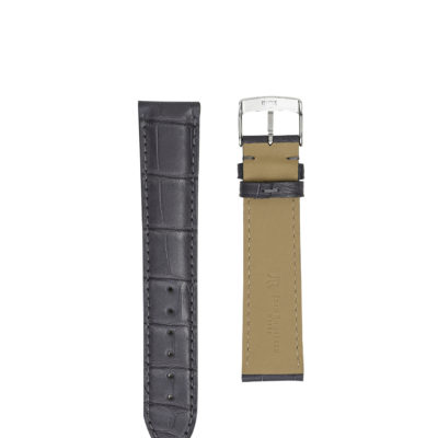 watch strap crocodile jean rousseau grey blue pink