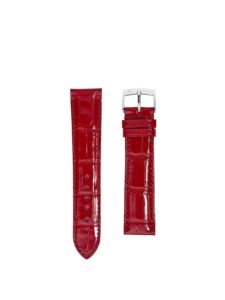 Classic 3.5 watch strap cherry shiny alligator